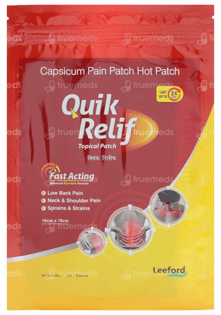 Quik Relif 6.5 Cm X 4.2 Cm Topical Patch 3